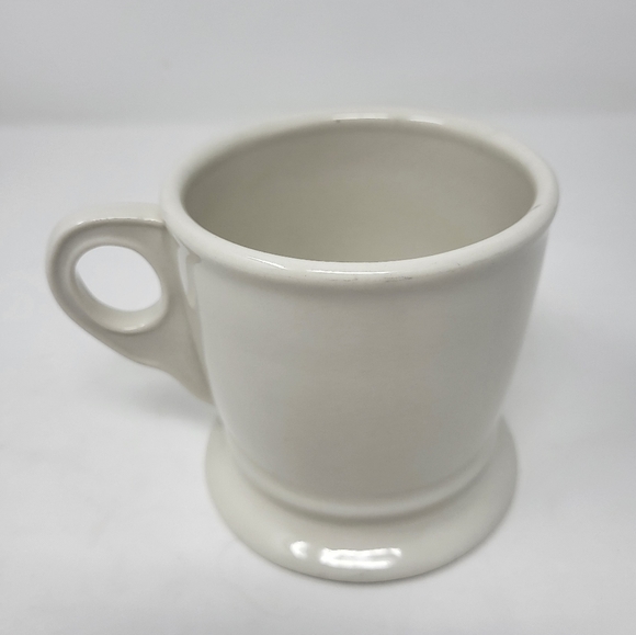 Anthropologie Monogram Mug J Typeface Black  Antique White Coffee Tea Home - Picture 4 of 10